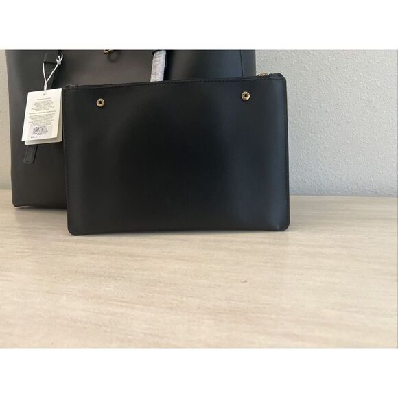 FOSSIL Womens Kier Cactus XL Leather Tote w/Removable Case Black ZB1615001 - Picture 6 of 16